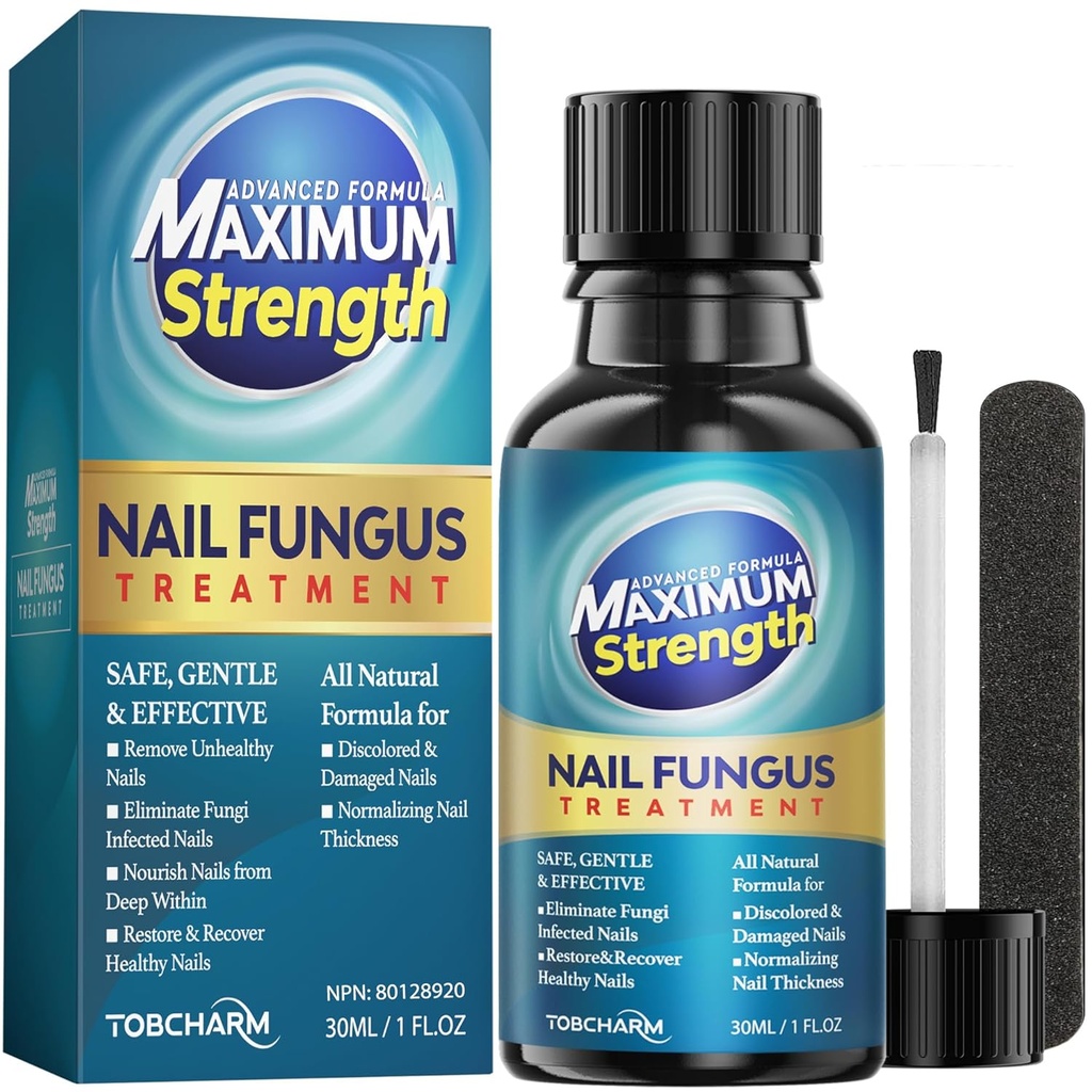 Treatment Ekstra Jamur Toenail, Pengobatan Jamur Nail, Pengobatan Fungus Nail untuk Pengobatan Toenil & Fungel, Pengobatan Ganja untuk Toenagal, Pengobatan Nail Antifungal untuk Atletes Foot, Thick, Broken, Dicat & Nail (1oz)