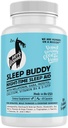Sleep Buddy Nighttime Sleep Aid - Vegan Kapsules dengan Meltonalin, GABA, L- Tryptophan, Ashwagandha & Lemon Balm - Non- Habit Forming, Plant-Based Sleep Dupport - 60 Count (30 Pelayan)