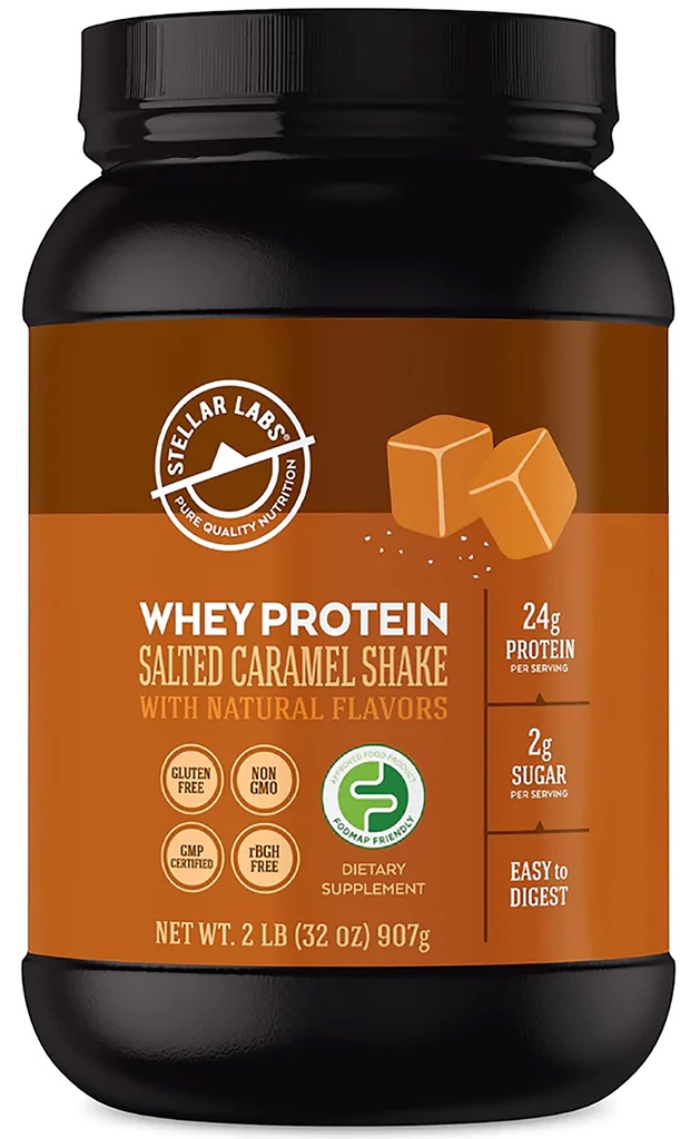 Lab stellar Whiy Protein powder with BCAA 's & Whey Isolate 126; Cerated Low FODMAP, Non GMO, Gluten Free, Soy Free, Low Carb, Keto, with Stepia 124; All Natural Lean Post Workout