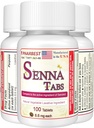 Senna Tablet 100 Ct. 124; Natural Vegetable Laxative [Made USA]