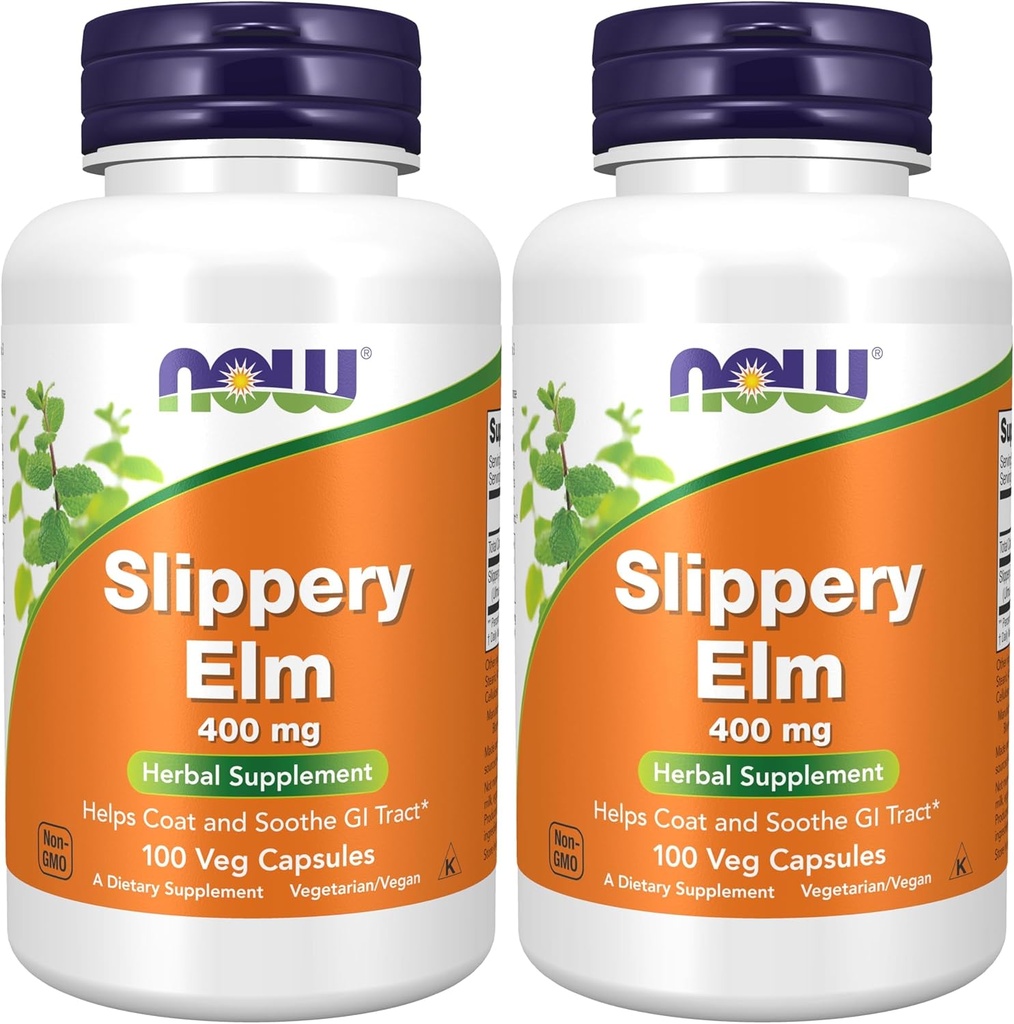 SEKARANG Slippery Elm 400mg 100 Capsules (Paket 2)