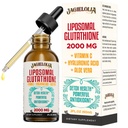 Liquid Glutathione Liquid 2000MG - Antioxidant Detox Suplement for Women & Men, Aging Defense, Liver Function & Energy, with Hyaluronic Acid + Aloe Vera + Vitamin C, Natural & Vegan, 2 FL.OZ
