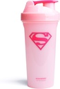 Smartshake Lite Justice League Protein Shaker Bottle 800ml - DC Comics Water Bottle, BPA Free Gym Shaker And Protein Powder (Supergirl)