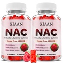 gummies untuk Anak & Dewasa, N Acetyl Cysteine 1000mg NAC Tambahan untuk Antioksidants & Imune Dukungan, Lung & Liver Kesehatan, Raspberry Flavor 120 Count