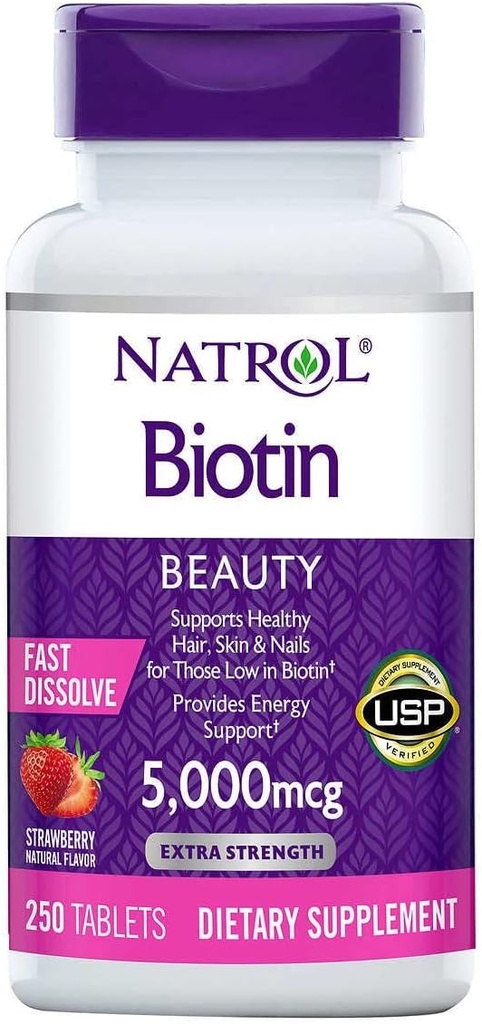 Biotin 5000 mcg., 250 Fast Dissolve tablet
