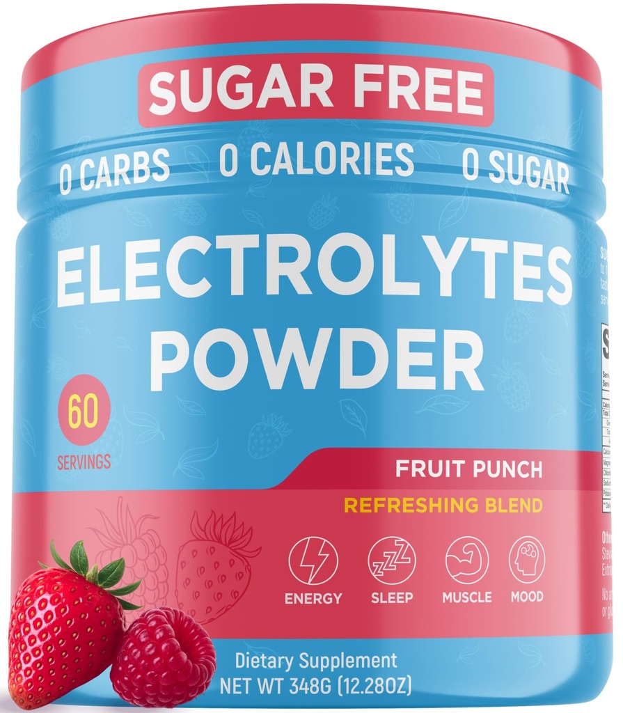 Keto Vitals Keto Electrolytes Powder 124; Keto- Friendly Electrolite dengan Potasium, Magnesium, Sodium, Calcium 124; Electrolite Sugar Free 124; Tambahan Minuman Energi Mix 124; Kalori Nol, Zero Carbs