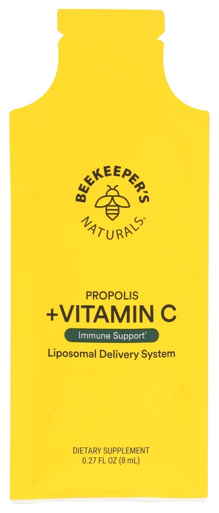 Beekeeper Propolis Lipomal dengan Vitamin C Single, 0.27 Fz