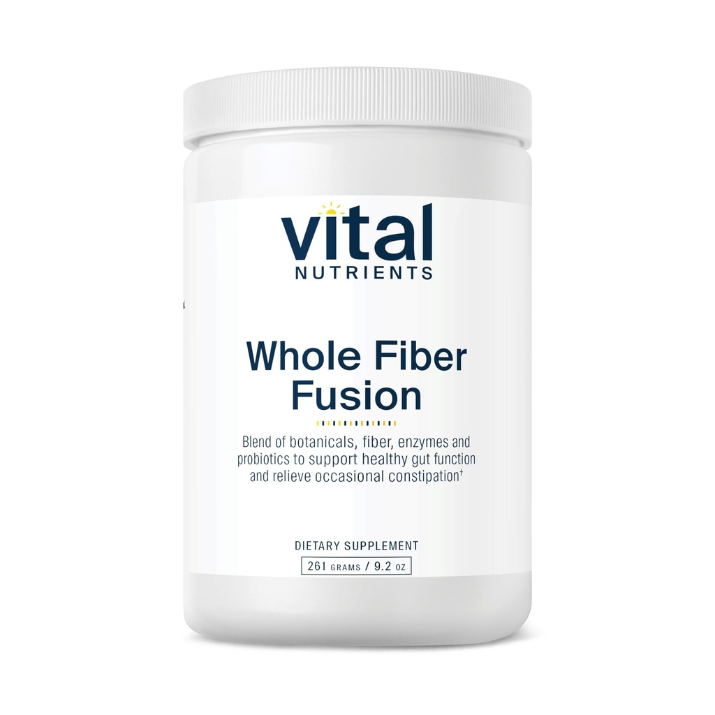 Visi Nutrients - Whole Fiber Fusion - Natural Source of Dietary Fiber - Vegetarian - 261 Grams