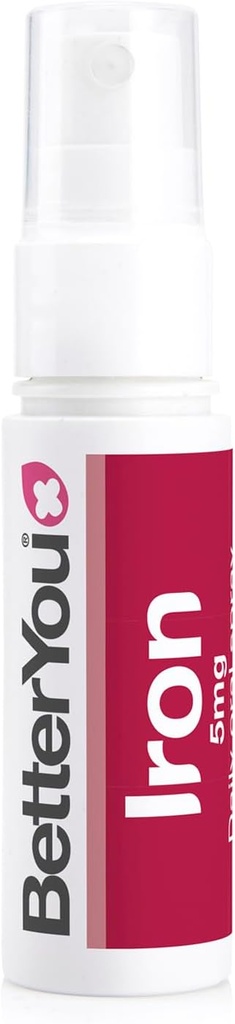 Kau Iron 5 Oral Spray - Suplemen Cairan Alami Vitamin - Tambahan Besi Harian - Mudah, Alternatif Lezat Pil - 0.85 oz