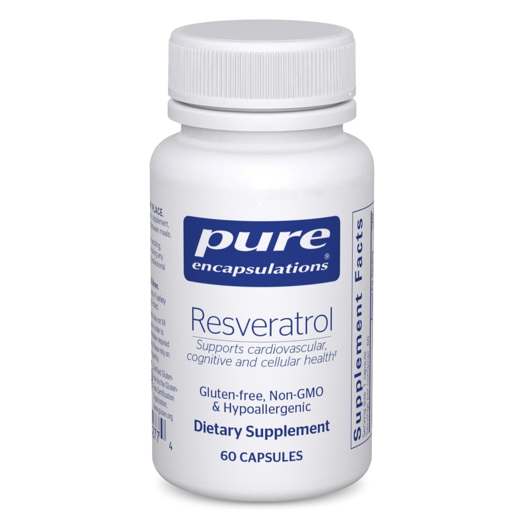 Pendukung Kesehatan & Ingatan Sel - 40 mg Trans- Reveratrol - Antioksidants Suplemen - Gluten Bebas & Non-GMO - 60 Capsules