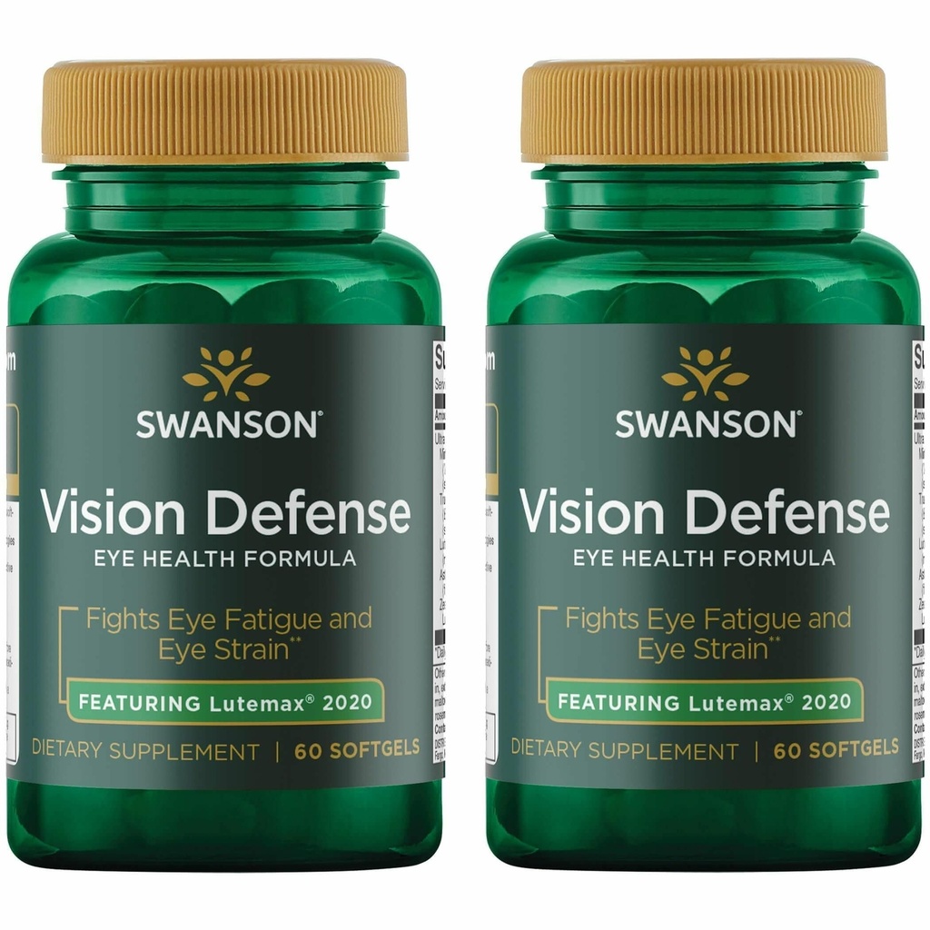 Swanson Vision Defense Antioksidant Vision Suplement Health Suffels (2 Pack)
