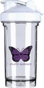 Epilepsi Awareness 18 Ounce Shake Bottle Drink Mixer Leak- bukti Pre Workout Protein Shakes Meal Pengganti Shake Botol 500ML / 18 Oz Putih