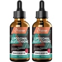 2000MG Lipomal Glutathione Liquid Drops, Ultra High Absorpsi, Detoksifikasi Alam, Imune System & Skin Suprot *, L- Glutathione, Vitamin C & Hyaluronic Acid, Capsules Alternatif, 4.05 OZ