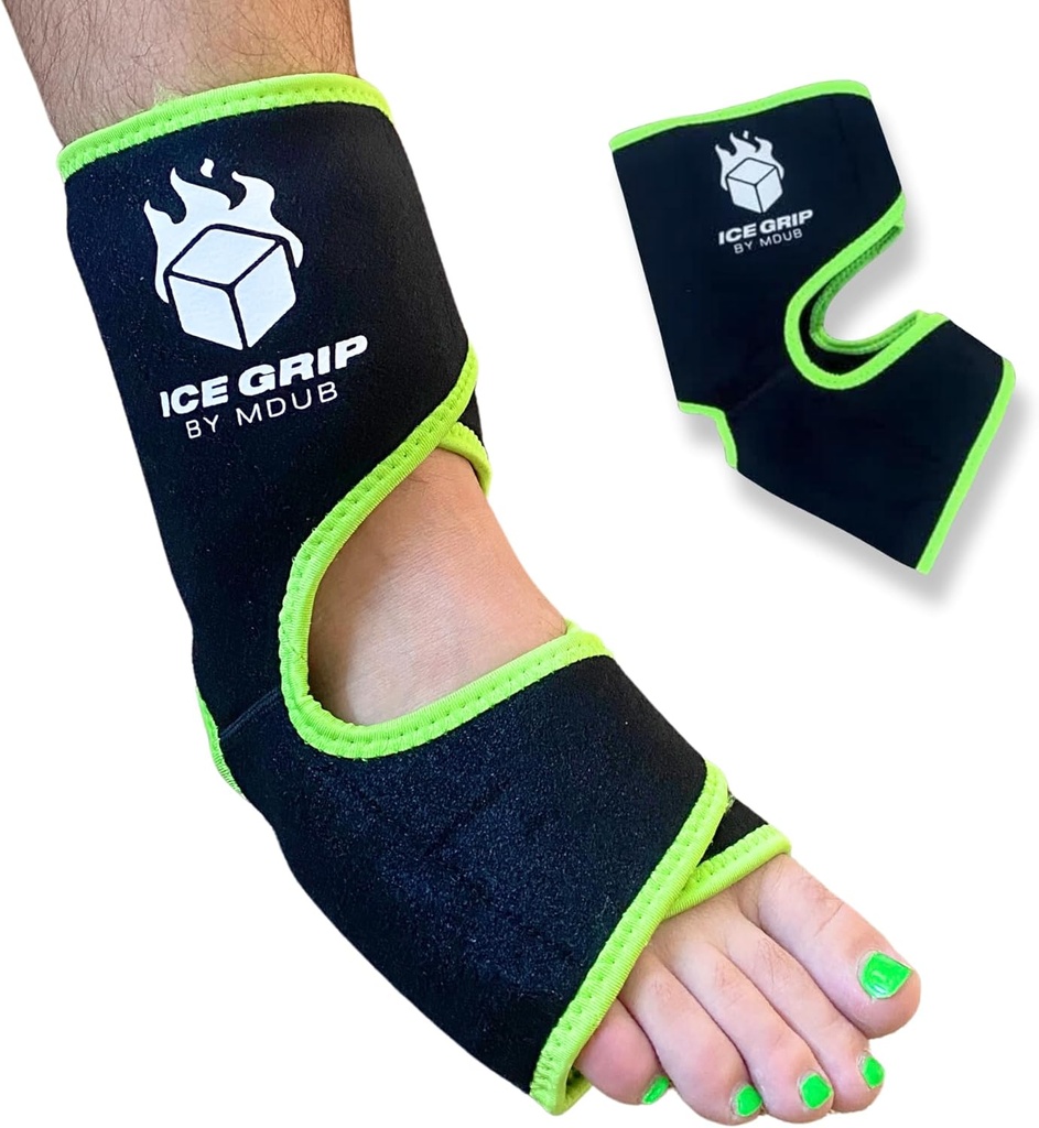 Foot Ankle Hot & Cold Ice Crap Post Conversion Compression Reconable Gel Pack for Injures Flexible for Inflamation, Post- Bedah, Ankle, Foot, Soccer, Basket, Terapi Pemulihan