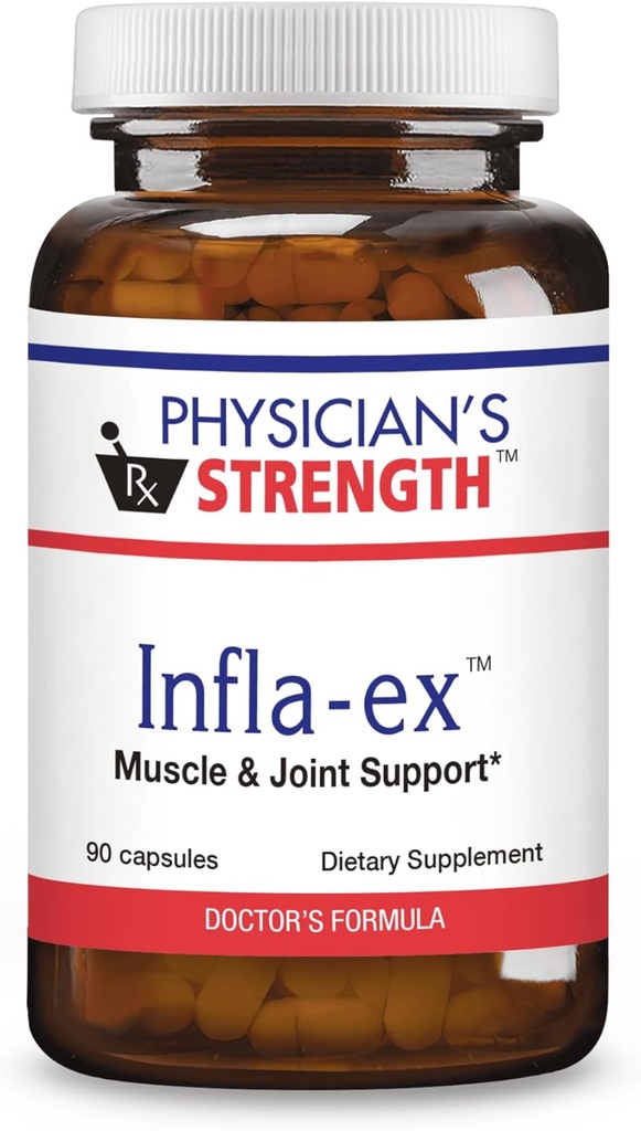 Physician 's Strength Inflat- ex - 90 Kapsul - Muscle & Gabungan Dukungan - Non-GMO - 45 Servis
