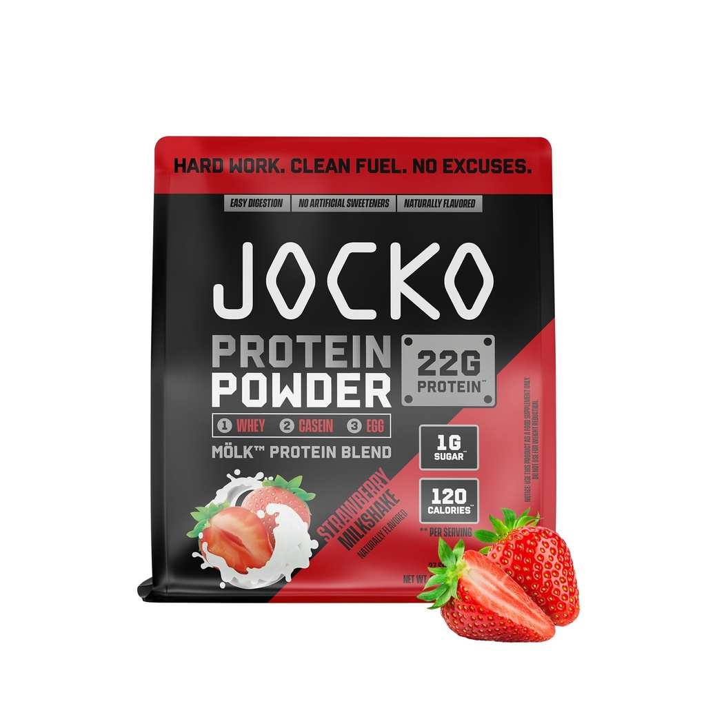 Jocko Fuel Mölk Whey Protein Powder 22g Rendah Sugar Monk Blend Fruit