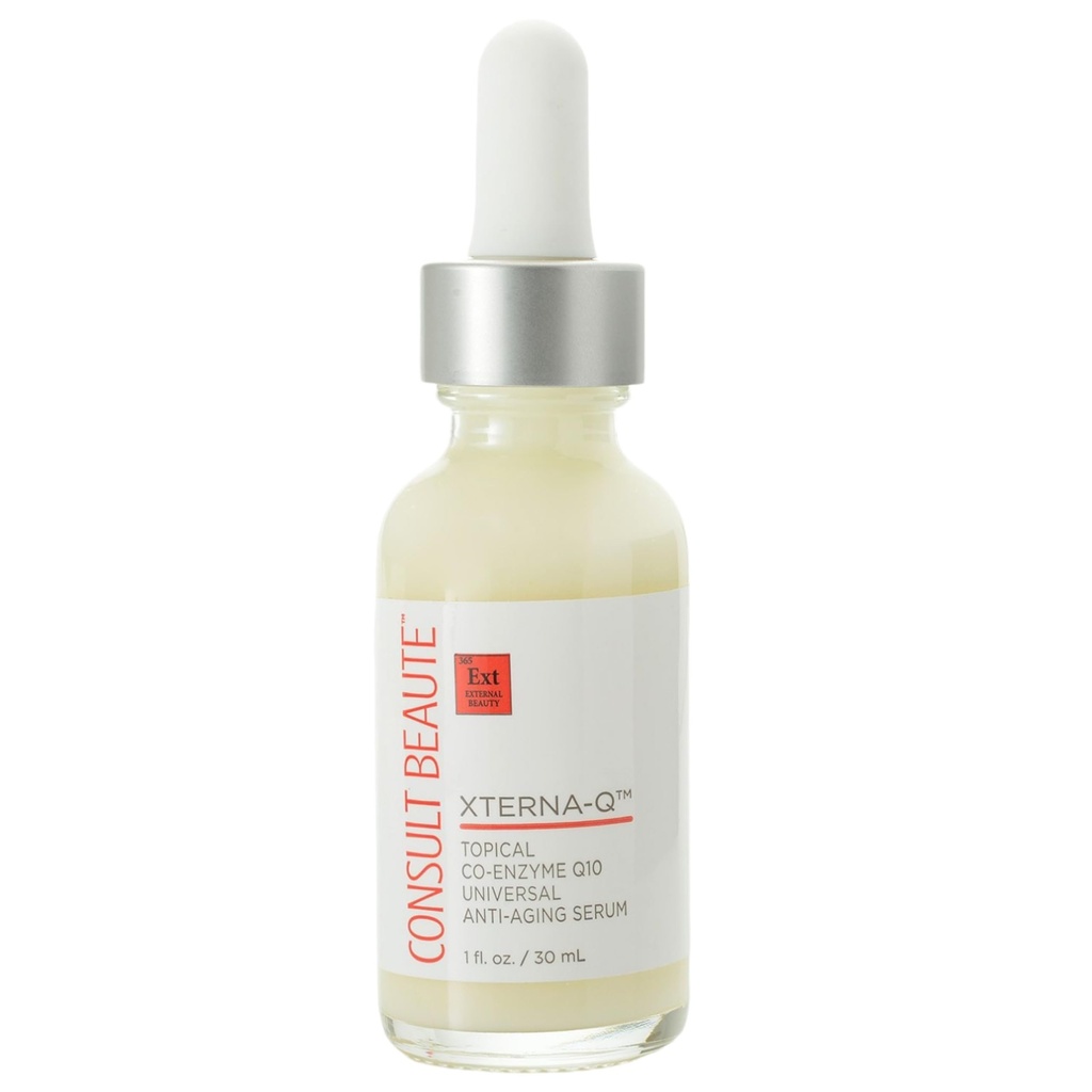 Konsulsi beaute XTERNA-Q COEnzyme Q10 Anti- Aging Serum for Face and Neck, Smothing CoQ10 Peptides, Bergamot Fruit Oil, Antioksidant Skin Care 1 Fl. Oz.