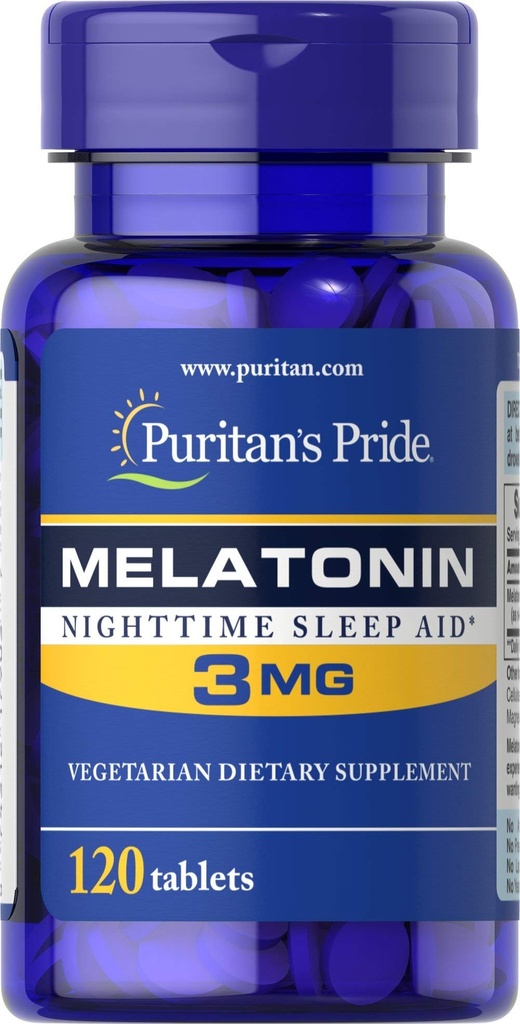 Puritan Pride Melonalin 3 Mg Tablet, 120 Cacah
