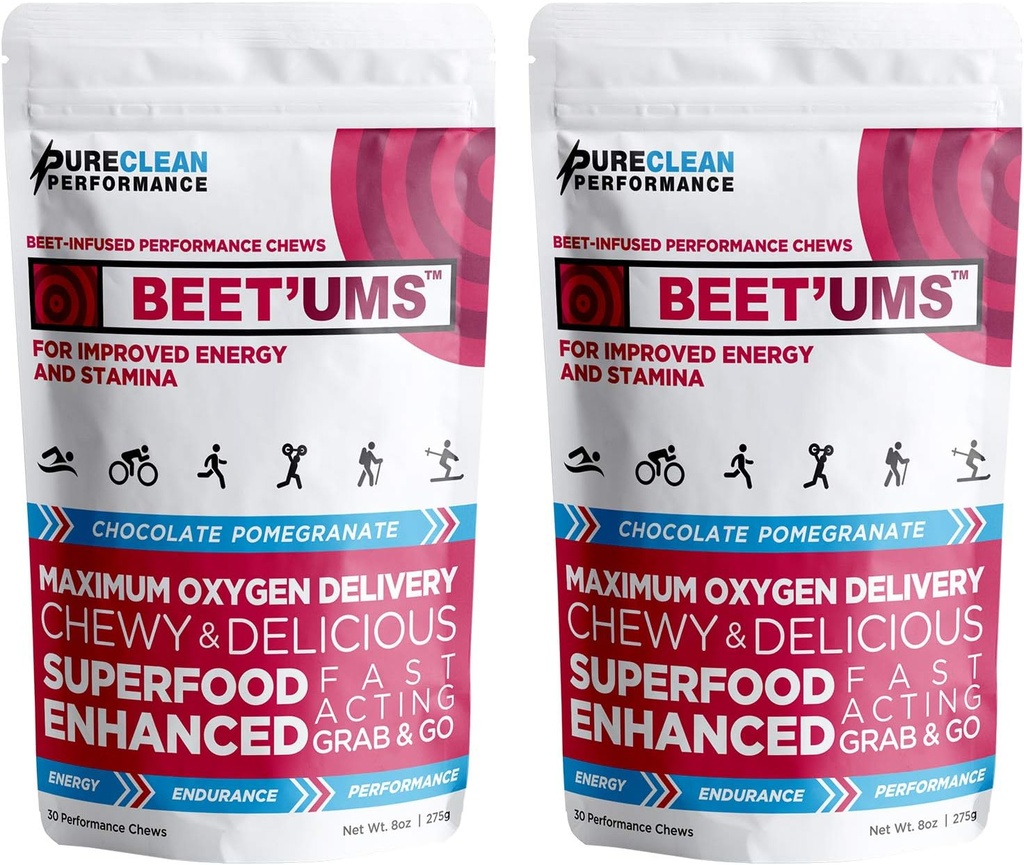 BeET 'UMS Beet Chews - Premium Powder Beet Organic Beet Supder - Nitric Oxide Energy & Blood Flow Circulation - Cokelat Real Health Chews dengan 7 Superfoods (2)