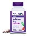 Natrol Quast Dissolve Melonatin 1 mg, Supplemen Untuk Revolve Sleep, Sleep Dukungan untuk Dewasa, 200 Strawberry- Flavored Meltonin Tablet, Sampai dengan 200 Hari Supply