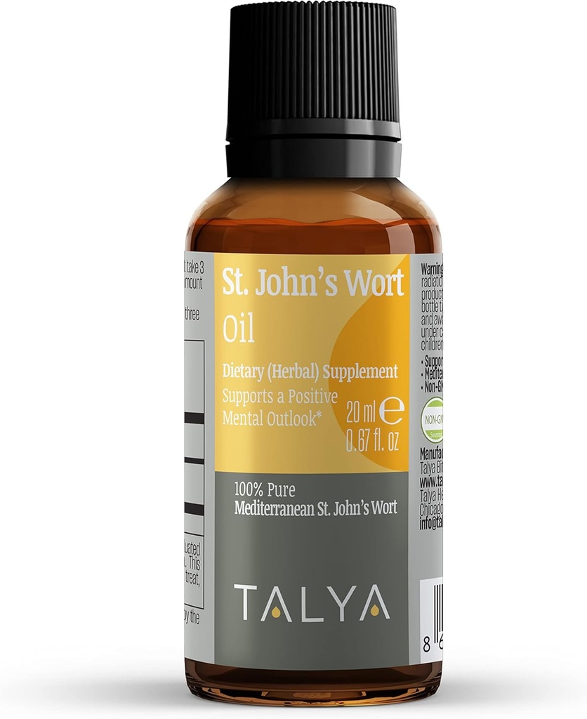 Pinggiran minyak St John 's Welt 0.67, oz 124; 100% Murni & Natural Liquid Drop £124; Tambahan Diet 124; untuk Positive Mood & Emotional Saldo 124; Tubuh, Skin & Hair Care 124; Non-GMO