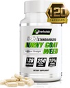 Herbolab Horny Goat Extract, Standardized to 10% Adhaniin, 250mg x 120 Capsules (AKA Epimedium Extract, Barrenwort, Bishop 's Hat, Fairy Wings, Yin Yang Huo)