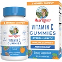 MaryRuth Organics Vegan C Gummies: 124; 2 Bulan Supply 124; Dukungan Ammune untuk Orang dewasa & Anak-anak; Vitamin C Gummy Vitamin 12.4; Nor-GMO 124; Pectin berbasis 124; 60 Count