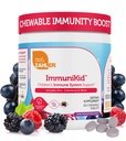 Zahler Kids Ammune Supplemen Dukungan dengan Elderberry, Zinc dan Vitamin C D3 A - Grape Flavored Chewable Tablet - Kosher untuk Anak-anak Umur 4 dan Atas, 60 Count