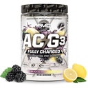 PMD Sports ACG3 Charged - electrifying Pre Workout - High Energy & Pompa Pre Workout for Men and Women to Maximize Focus, Endurance & Performance - BlackBerry Lemonade (30- 60 Servings)