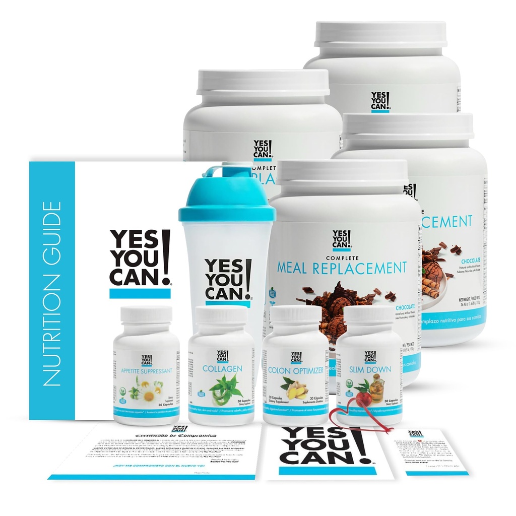 Ya Anda bisa! Transform Kit Complete Meal Replacement - contains Meal Replacement Powder Shake and Natural Meal Replacement, Nutres Healthy Meals Replations (Chocolate - 60 Service)