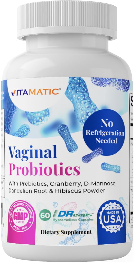 Vitamin Vaginal Progitions 20 Milyar Perempuan PH Saldo & Odor Kontrol dengan Pregories & Progres 60 DR Capsules - Dibuat dengan Cranberry, D-Mannose, Hibisucs & Dandelion