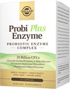 Solgar Probi Plus Enzyme Complex, 30 Kapsul - 20 Milyar CFU Probiotic Plus Enzymes - Setelah Harian - Cliniclecaly- Belajar untuk Alleviate Occational Gas & Bloating - Non-GMO & Dairy Free, 30 Services