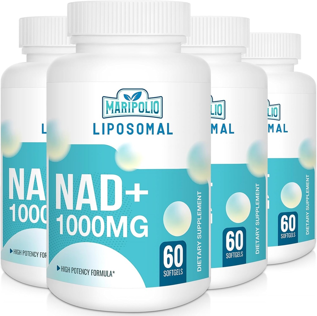 Lipomal NAD + Supplement 1000 mg 124; Tertinggi NAD Pontec 124; Max Absorpsi 124; Pure NAD Suplemen; Energy and DNA Repair, Aging Pertahanan, Fungsi Otak 124; 240 Softgeels