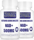 800MG Lipomal NAD + dengan TMG 300MG, Penyesuaian NAD + Actual, Absorpsi Superior Boost NAD Plus untuk Energi Sel, Penuaan Sehat dan Perbaikan Otot 120 Katup (Paket 2)