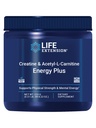Extension Creatine Acetyl- L- Carnitine Energy Plus, Dukungan Energi Suplemen, kreatine monohidrat, Acetyl- L-carnitine, Gluten- Free, Non-GMO, Vegetarian, 30 Servis