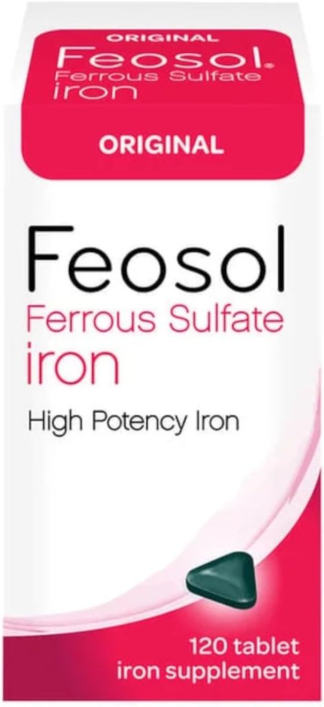 Feosol: Ferrous Sulfate Iron Suplement, 120 CT (Paket 3)