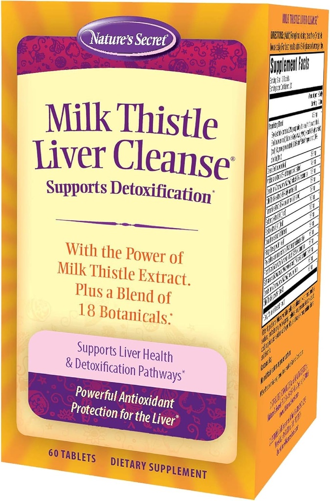 Nature 's Secret Milk Thistle Liver Cleanse Tab, 60 ct