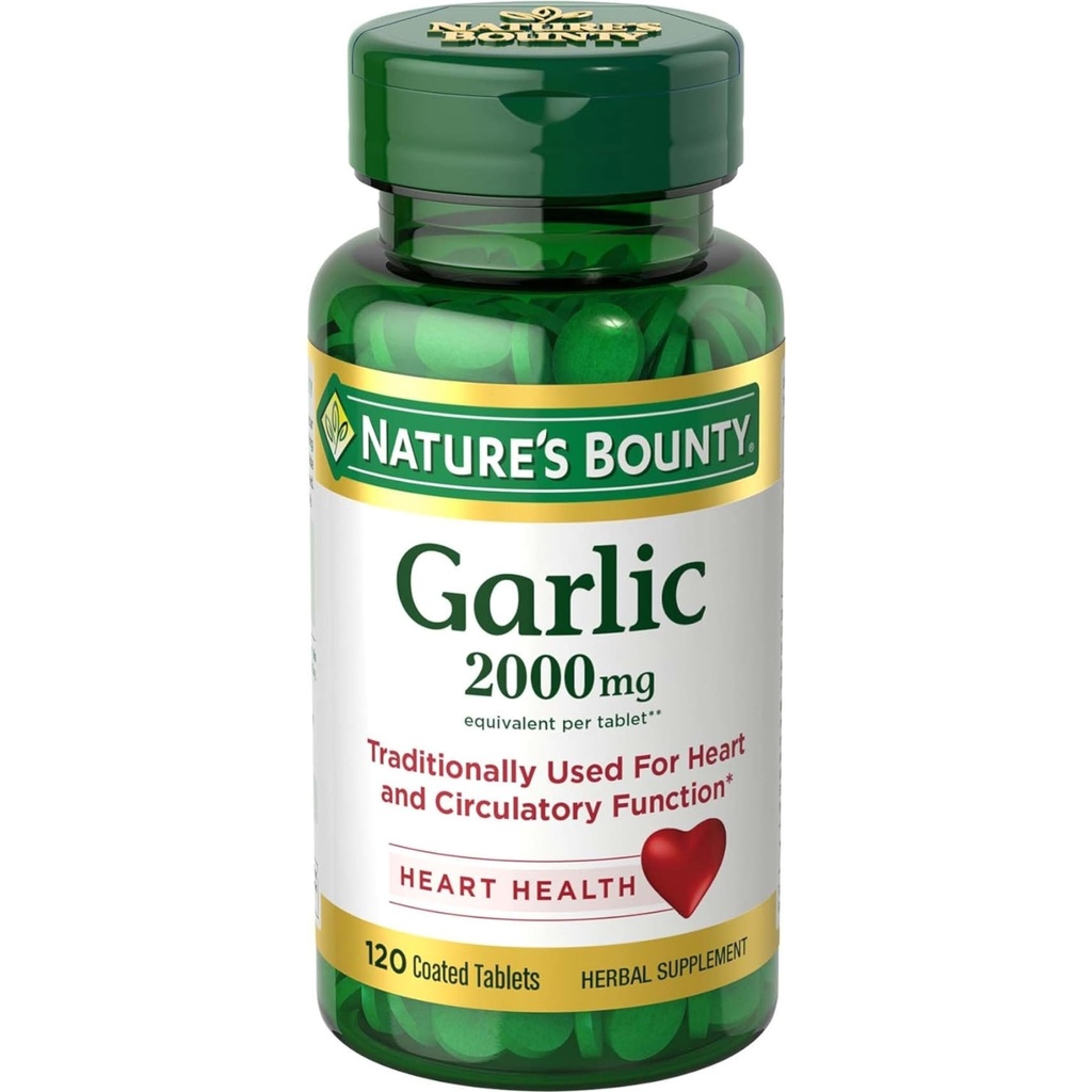 Nature 's Bounty Garlic 2000mg, Tablet 120 ea