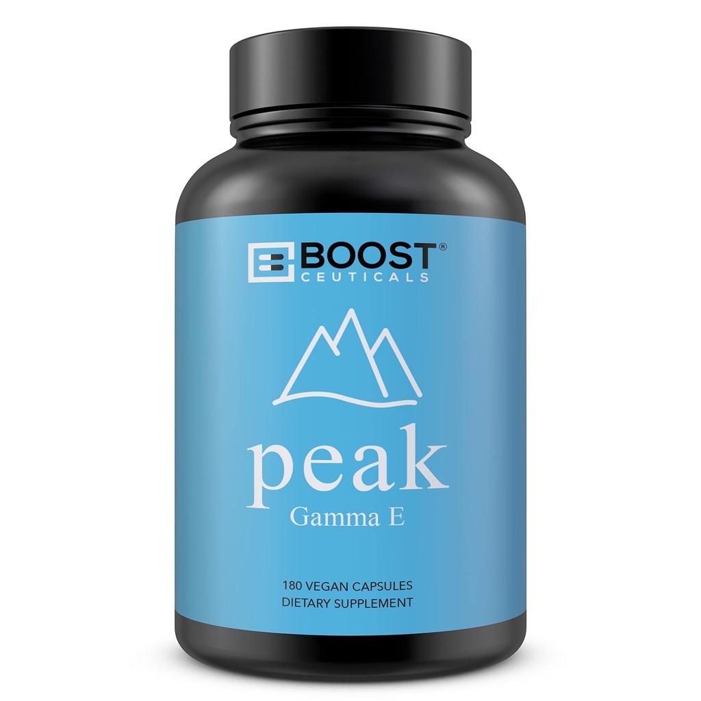 BoostCeuticals Vegan Vitamin e Gamma Tocosherol 124; 180mg Gamma e Per Serving 14; Antiokidant Immunity Support 12.4; Non GMO No Magnesium Stearate No Silica Gluten Free 124; 180 Capsules