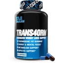 Dukungan Thermogenic Fat Burner - Pendukung Fast Acting Weight Loss Energy and Appetite - Trans4orm Green Tea Suplemen Pria dan Wanita - 60 Servis