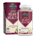 Garden of Life Herbals Heart Health Supplement with Flolate, Bergamot, Green Tea & Vitamin E & K for Cholesterol, Circulation & Blood Support, Non-GMO, Gluten- Free, Citrus Flavor, 30 Servings