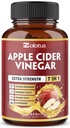 Zolotus 7 dalam 1 Apple Cider Vinegar Capsules, 3 Bulan Supply dengan Cinnamon Ceylon, Ginger Root, Turmeric, Elderberry untuk Pasokan Dibuble, Ammune, 90 Capsules