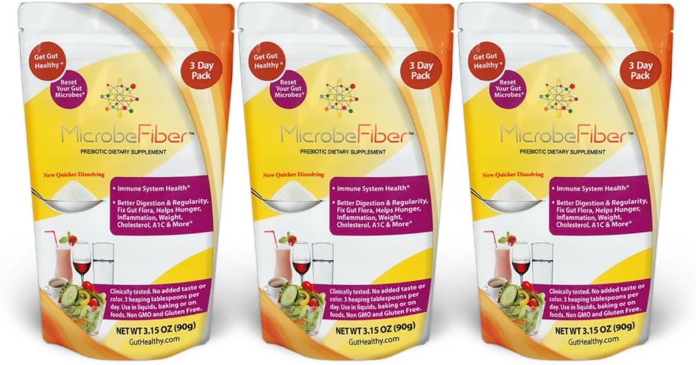 Fiber Soluble Prebiotic - Reset Microbes Gut & Dapatkan Sehat Gut - 3-Day Travel Pack