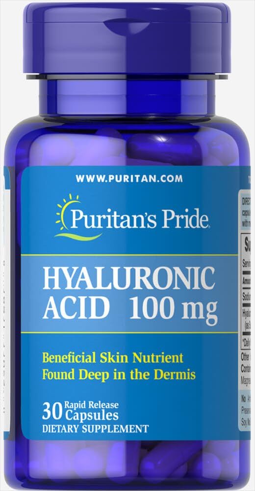 Puritan 's Pride Hyaluronic Acid 100 mg-30 Capsules
