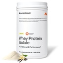 Momenous Estious Grass- Fed Whey Protein Powder - 20 g Whey Isolat Protein - NSF Disahkan untuk Sport-Gluten- Free - 24 Servis untuk Esceverly Use - Vanilla - Paket May Vary