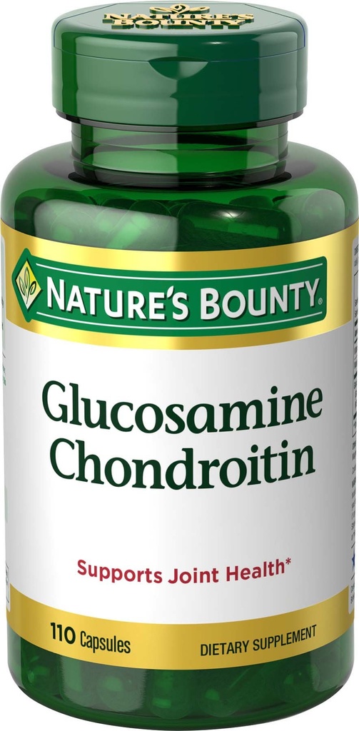 Nature 's Bounty Glucosamin Chondroitin Pills and Dietary Suplement, Dukung Gabungan Kesehatan, 110 Capsules
