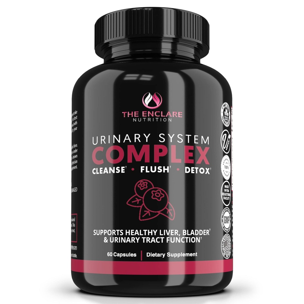 ENCLARE NUTRITISI D Mannose dengan Cranberry Pills, Pendukung Kesehatan Trakta UTI Uriner, Ginney, Bladder, Cleanse, Detox. D-mannose 1000mg Capsules, Cranberry Juice Powder, Dandelion & Hibiscus