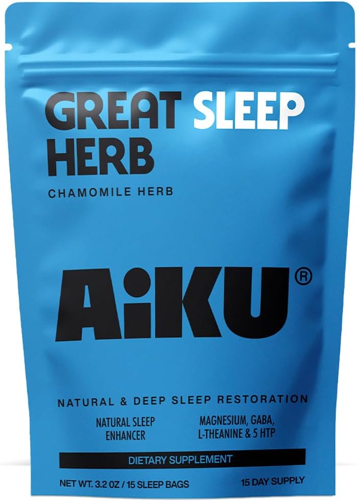 Great Sleep Herb 124; untuk Revelful Sleep & Relaxation 124; Chamomile Tea dengan GABA, Magnesium & 5- HTP 124; Premium Herbal Dukungan 124; USA Membuat - 15 Tea Bags (15 Hari Suppply)
