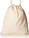 TBF 12 Pack Bulk Cotton Canvas Drawstring Backpack Bags Bags Bags Bags (14 "W x 18" H) - Sempurna untuk DIY, kerajinan, Acara & More