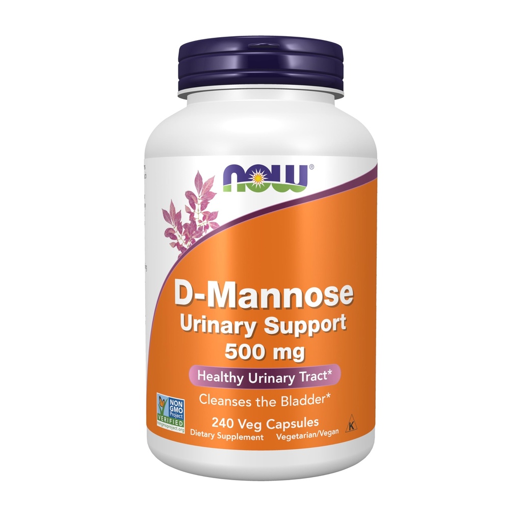 Sekarang Makanan Suplemen, D-Mannose 500 mg, Proyek Non- GMO Diverifikasi, Uliner Tract *, 240 Veg Capsules